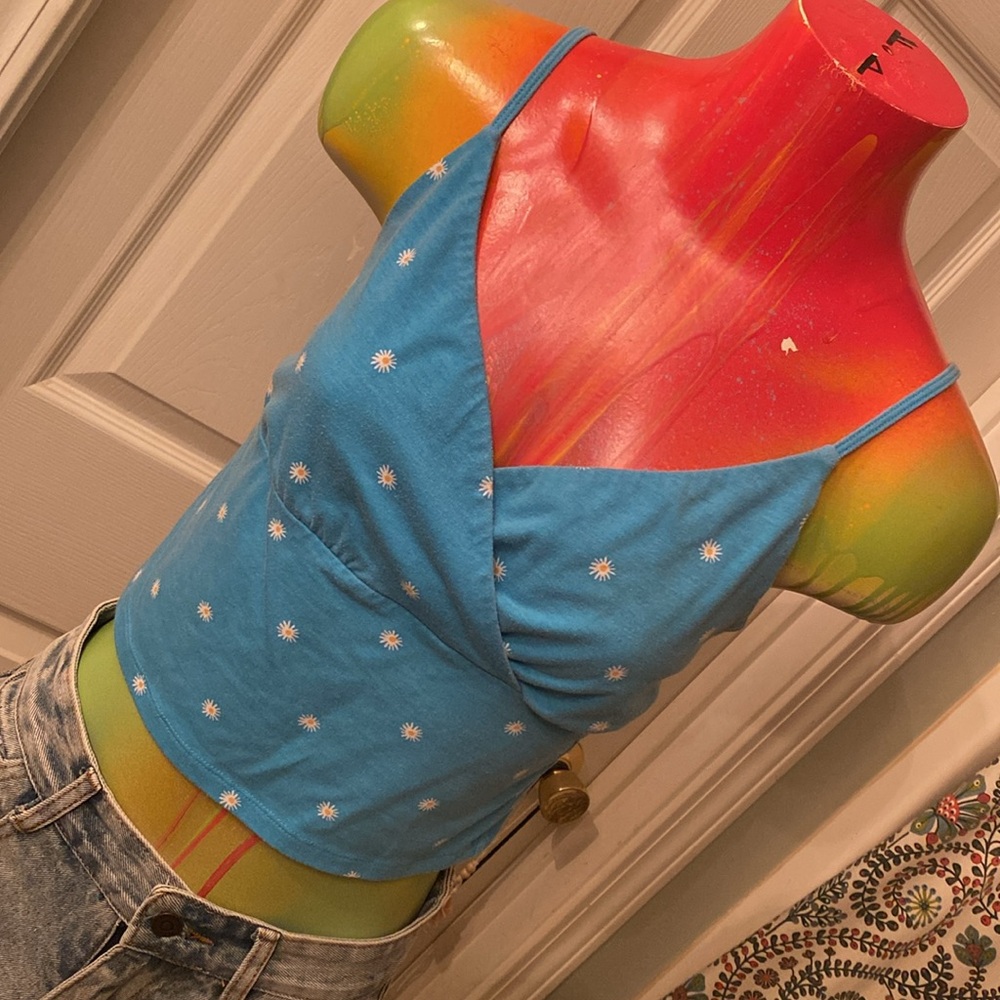 SO Blue Crop Top
